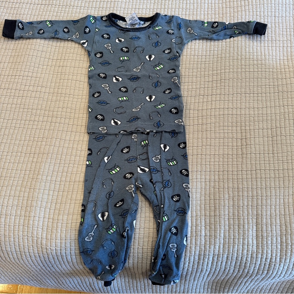 Baby Steps Rocker Pajama Set - 12 Months - Picture 2 of 5